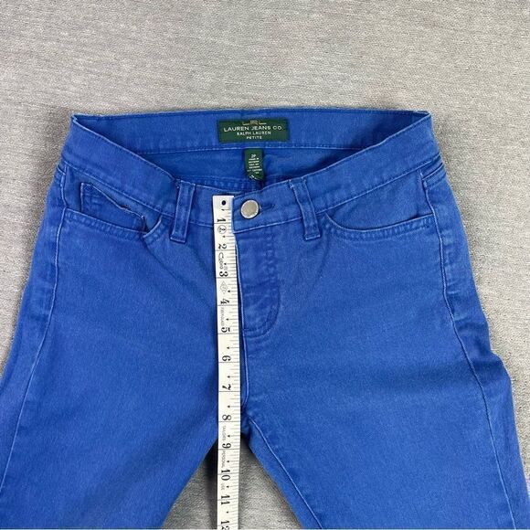 Lauren Ralph Lauren Blue Modern Straight Ankle Jeans Women’s Size 2P - Picture 5 of 10